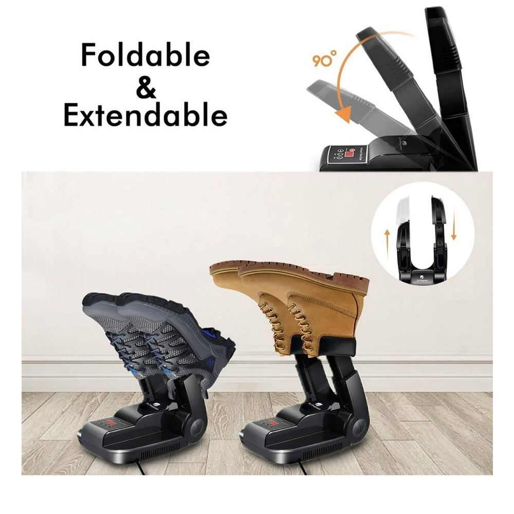 Dr. Prepare Folding Boot Dryer,Adjustable Shoe Dryer with Timer, Quick Drying